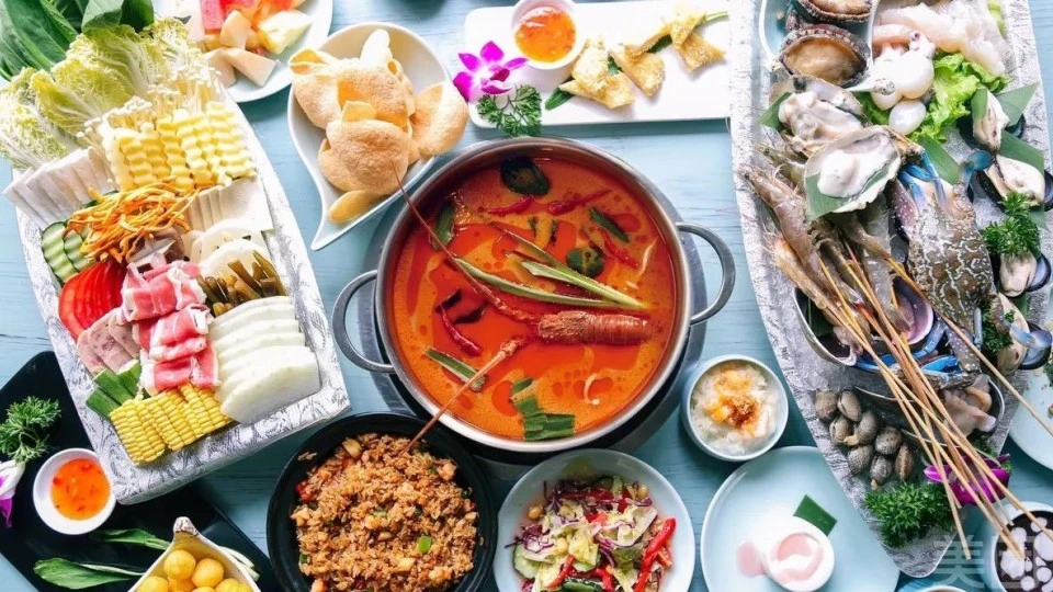 城市花园 #可以喝汤的泰式海鲜火锅